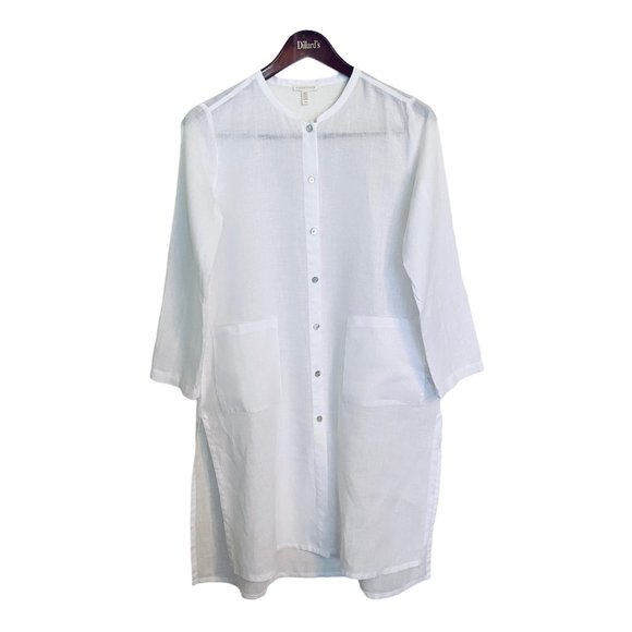Eileen Fisher Organic French Linen Tunic, Small - Picture 4 of 11